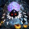 GOOSH 6 FT Height Halloween Inflatables Outdoor Spider with Magic Light, Blow Up with LED Lights